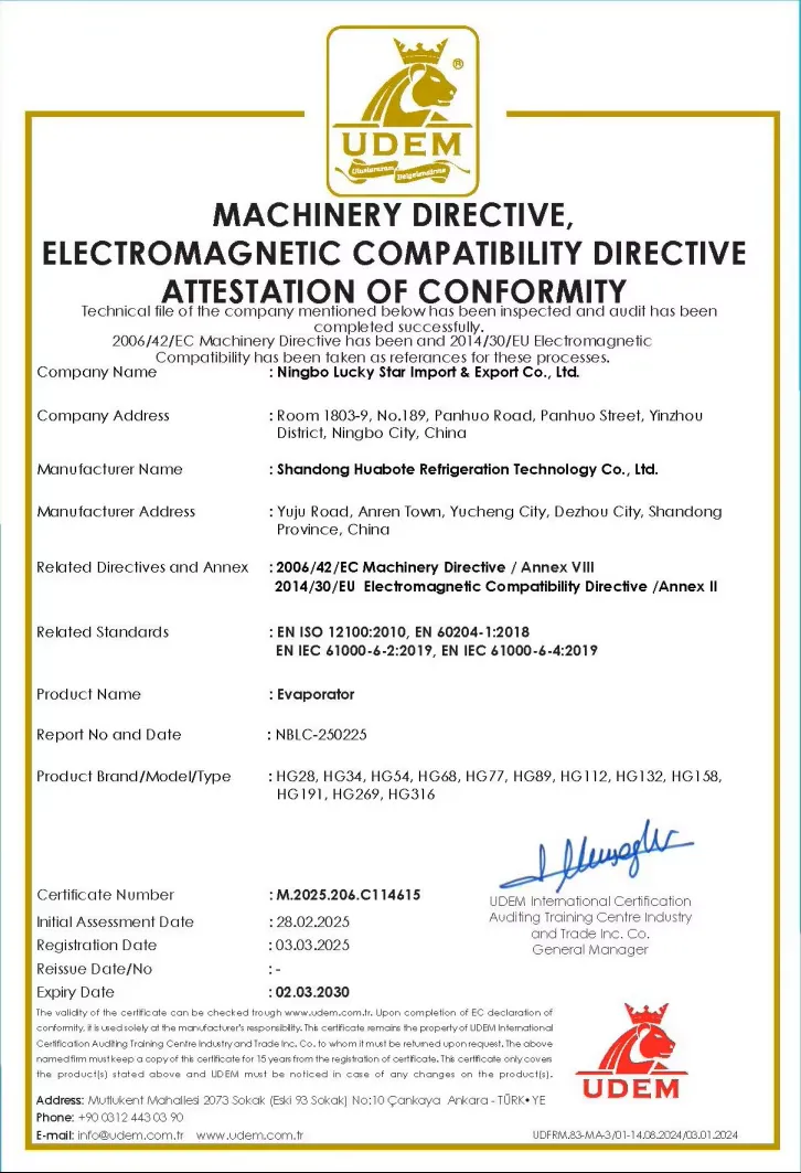 We are reliable suppliers of refrigeration equipment. We look forward to more cooperation with customers at home and abroad.
